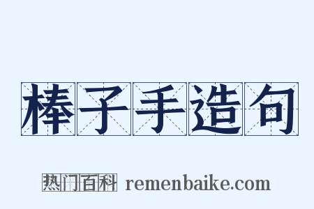 棒子手造句是什么意思的图片